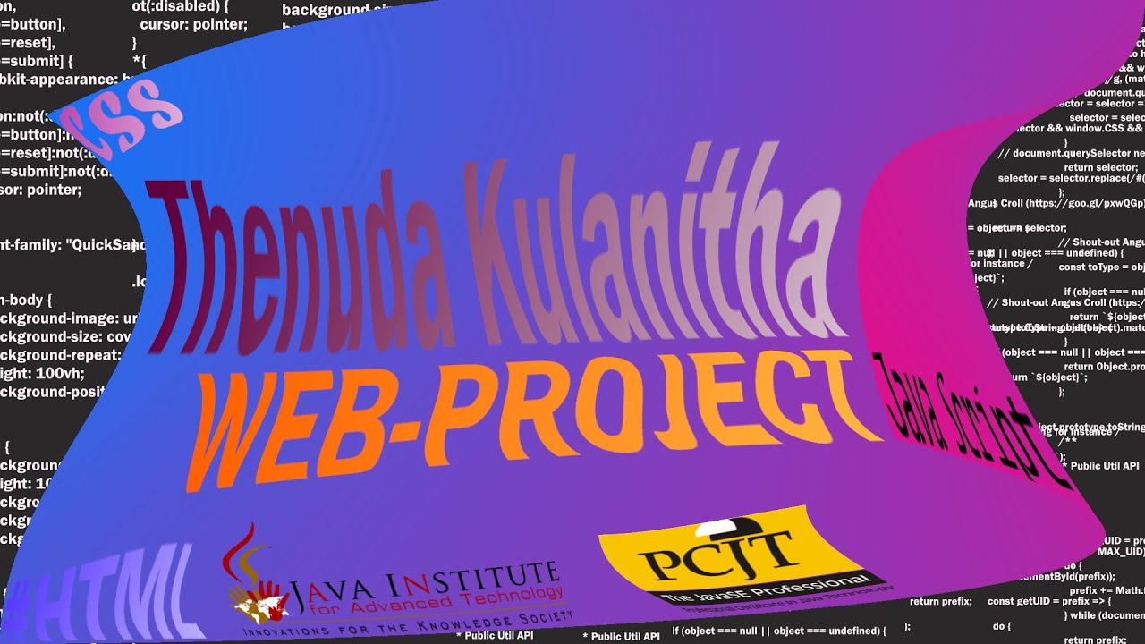 Web Project Task 16 | 1st Year | Semester 01 | Java Institute | Thenuda Kulanitha