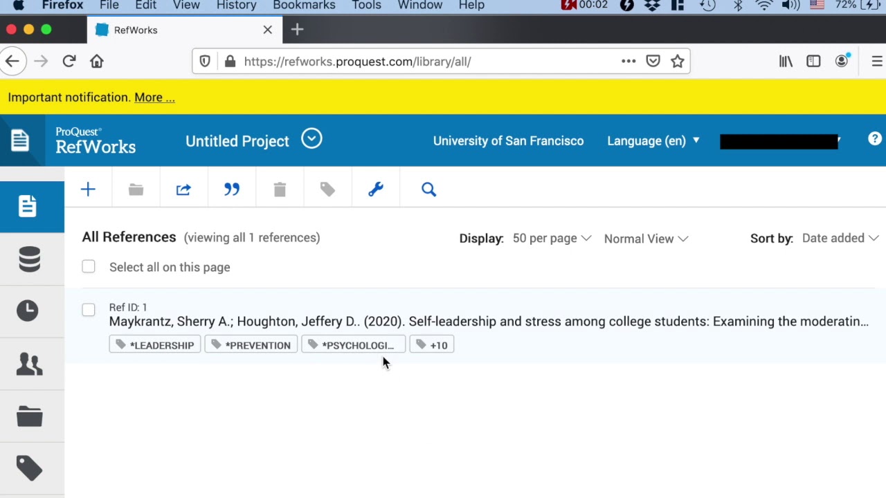 RefWorks: Importing Content