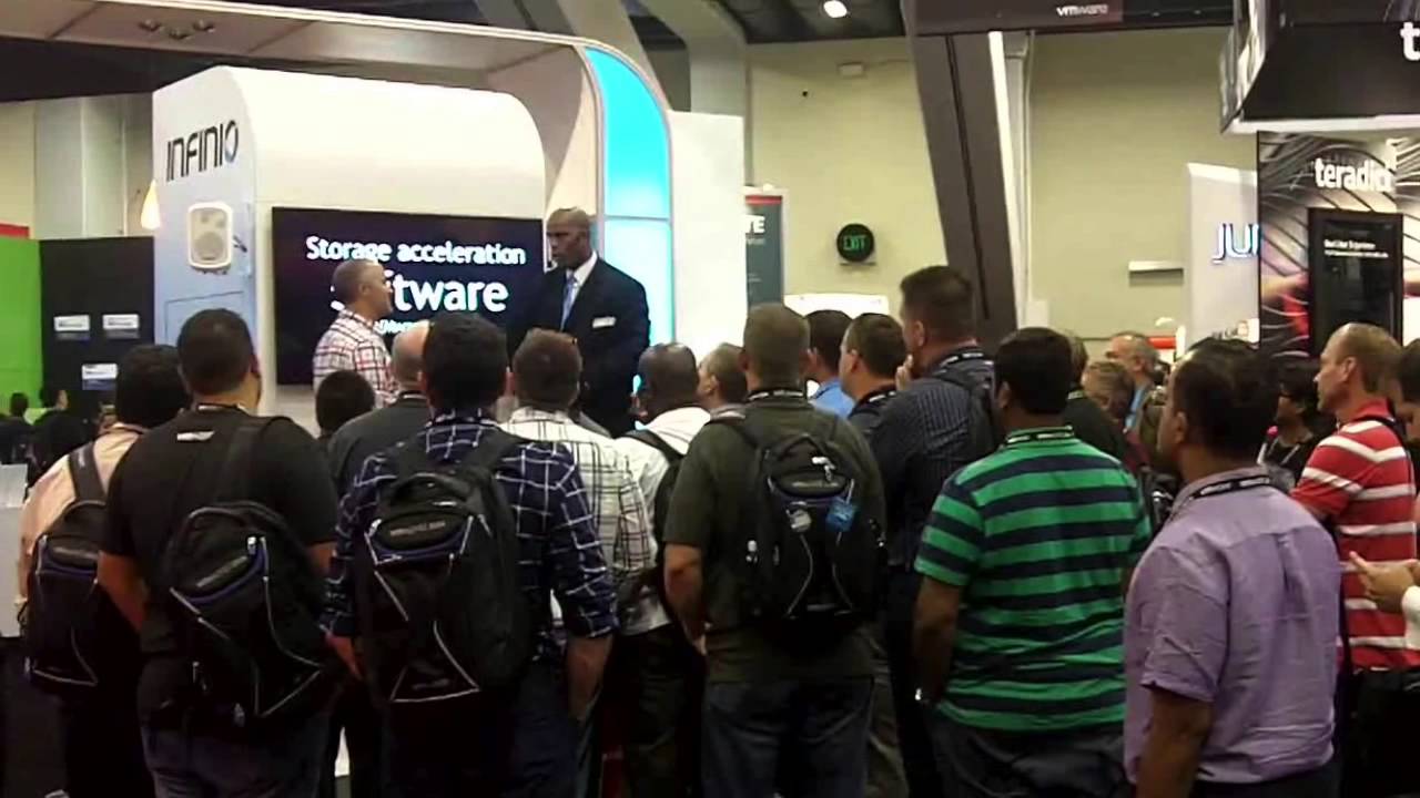 Trade Show Traffic Presenter Crowd Shots