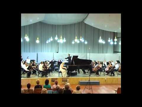 Camille Saint-Saëns Concerto №2 (2,3 part) for piano with orchestra.