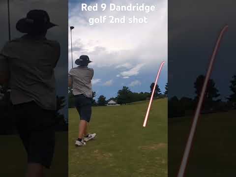 Dialed In! Red #9 Approach with Shot Tracers at Dandridge Golf