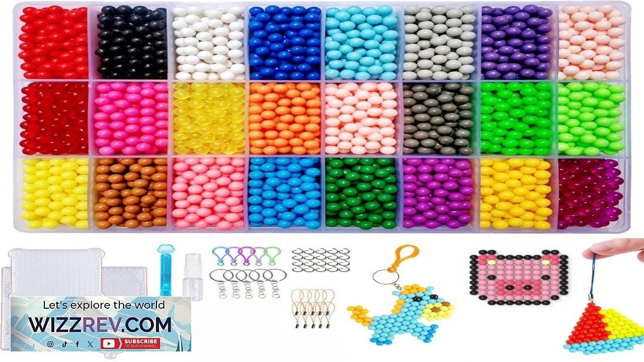 Набор бусин Magic Fuse, не содержащих железа, 5 мм, 24 цвета, 6000 бусин, креативный набор