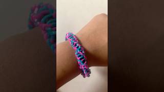Make a DNA bracelet with me! 🧬🧬 #loomband #fypシ゚viral #fishtail #dna #braceletmaking #bracelets