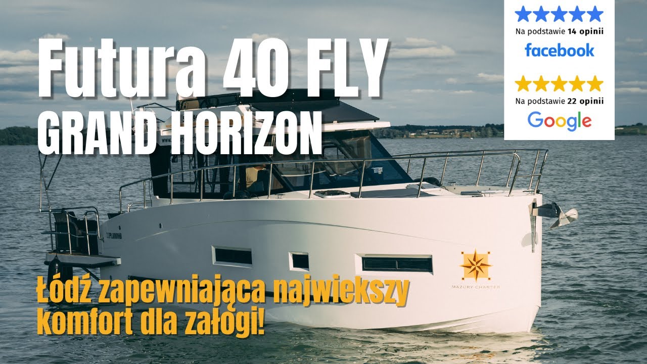 Houseboat FUTURA 40 FLY GRAND HORIZON - Odkryj luksus na wodzie:, kontakt: 507696192