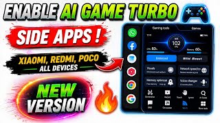 Enable AI Game Turbo Side Apps New Version 2026 🔥 Xiaomi Redmi Poco All Devices |FPS Boost & Lag Fix screenshot 4
