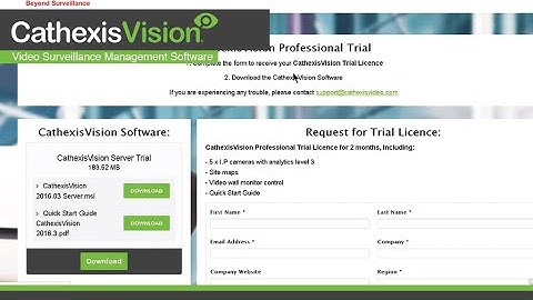Installing & Licensing - CathexisVision