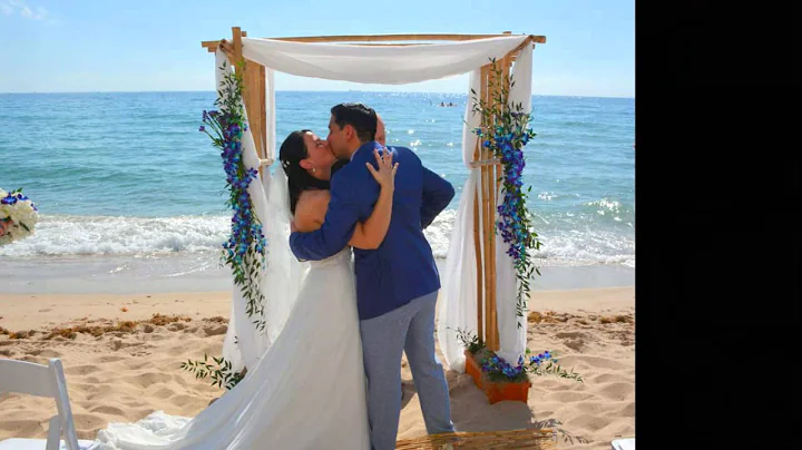 Sandra and Hamlin say, "I DO" on Fort Lauderdale B...