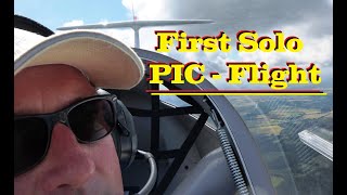 First PIC - Flight / Erster Soloflug als PIC