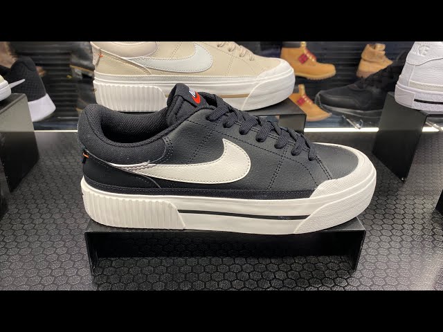 Nike Court Legacy Lift (Black/White/Team Orange/Sail) - Style Code:  DM7590-001