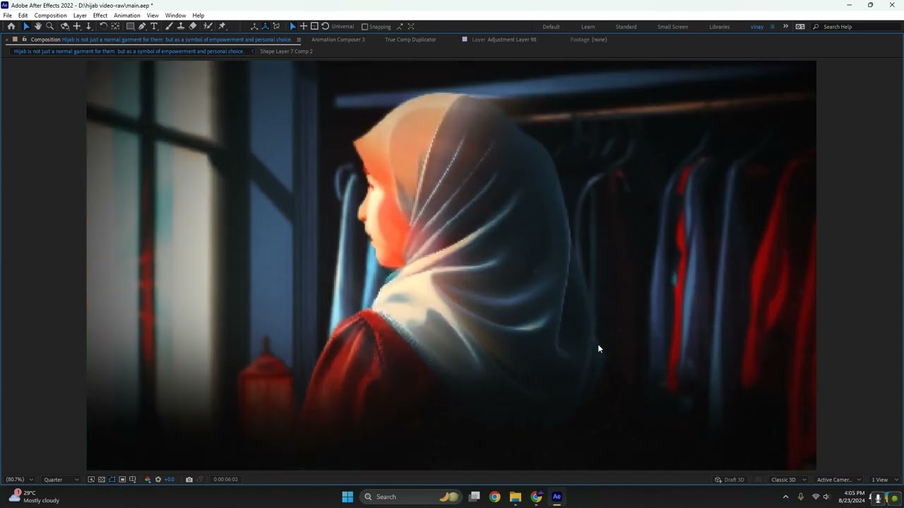 Hijab Transits animation