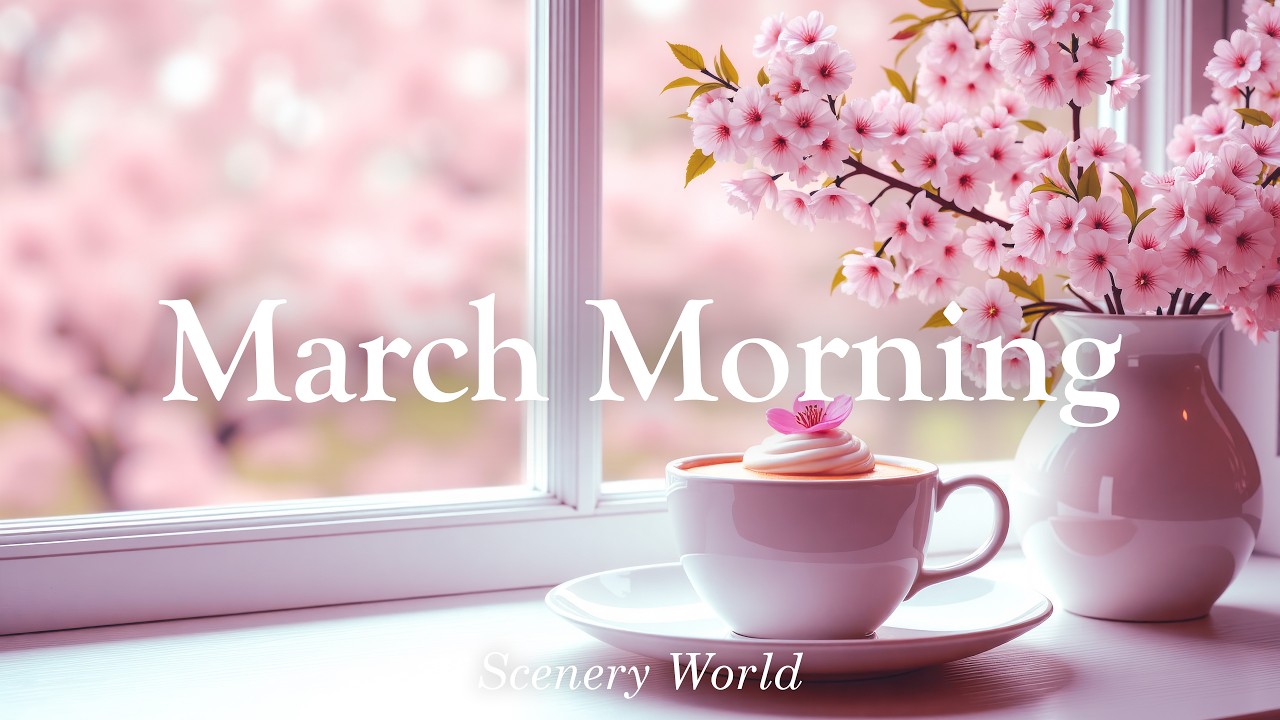 3월 아침에 듣기 좋은 포근한 감성 피아노연주곡 플레이리스트 🌸 March Morning | Scenery World