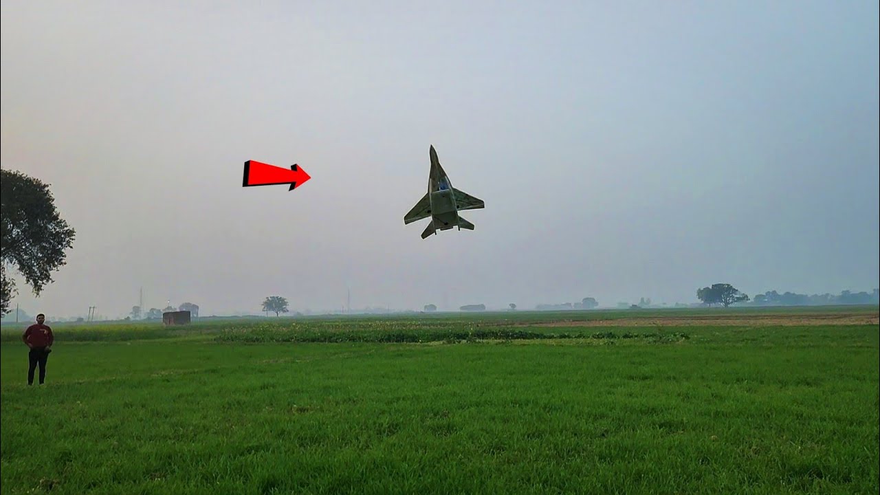 full flight of rc Mig29 fighter jet, made by thermocol. RC plane YouTube