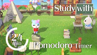 ⏱Pomodoro Technique 🔔Timer🔔24 minutes work 📚+ 6minutes break☕ - Animal Crossing /library and Cafe screenshot 5