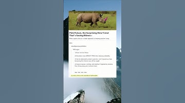 Rhino experts discuss a bright approach to keeping poachers away