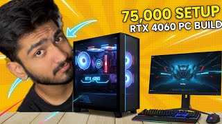 ₹75,000 RTX 4060 Gaming PC Build 🔥 144Hz Beast for Students &amp; Gamers