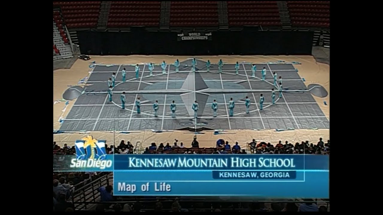 Kennesaw Mountain High School Winterguard 2004 Map of Life YouTube