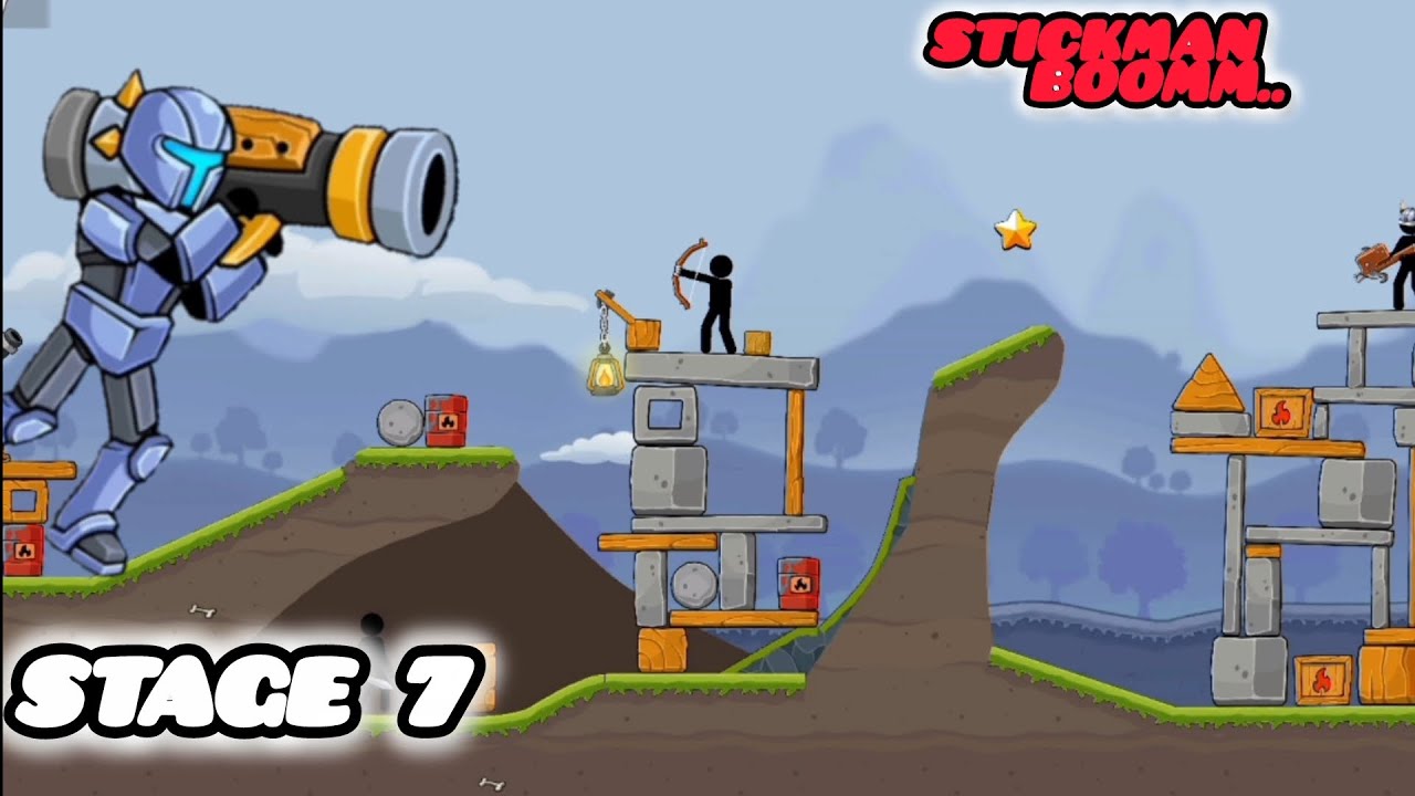 Stickman Boom stage 7 game offline •||#gameplay 