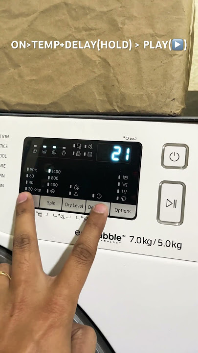 HOW TO CALIBRATE SAMSUNG FRONT LOAD WASHING MACHINE