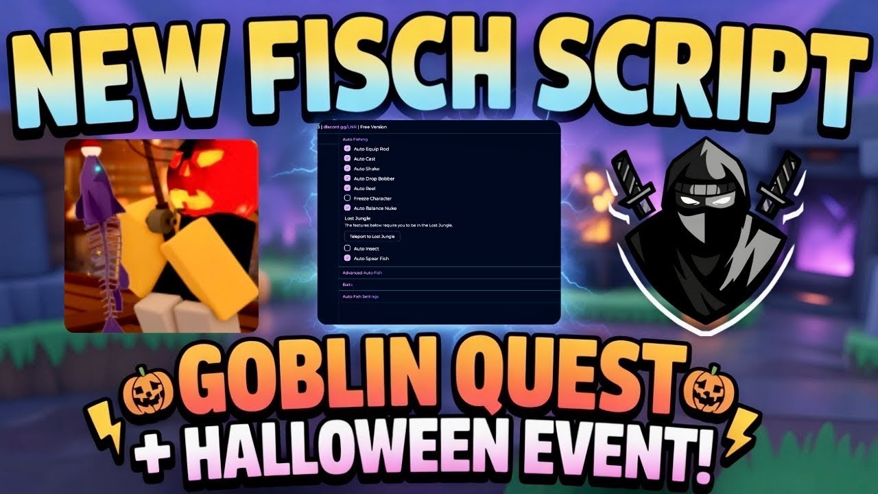 Fisch Script *NO KEY* (lunor hub) – Instant Catch, Auto Fish, Autofarm, Get Rods & More! 🐟🔥