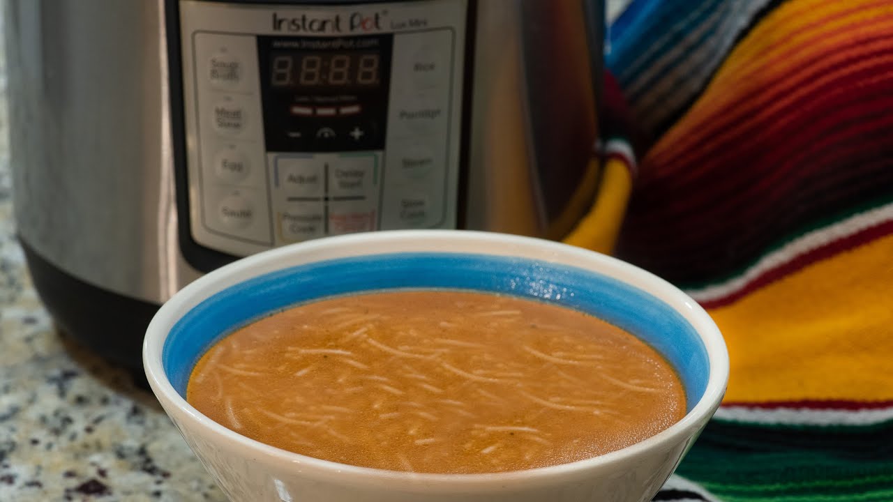 SOPA DE FIDEO EN LA INSTANT POT SUPER FACIL