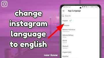 how to change instagram language from arabic to english 2024