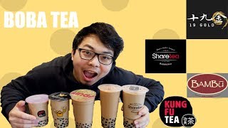 Trying 5 of the BEST Boba teas in my city