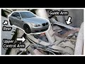 How to replace E60 rear upper suspension arms BMW (control arm/guide arm)