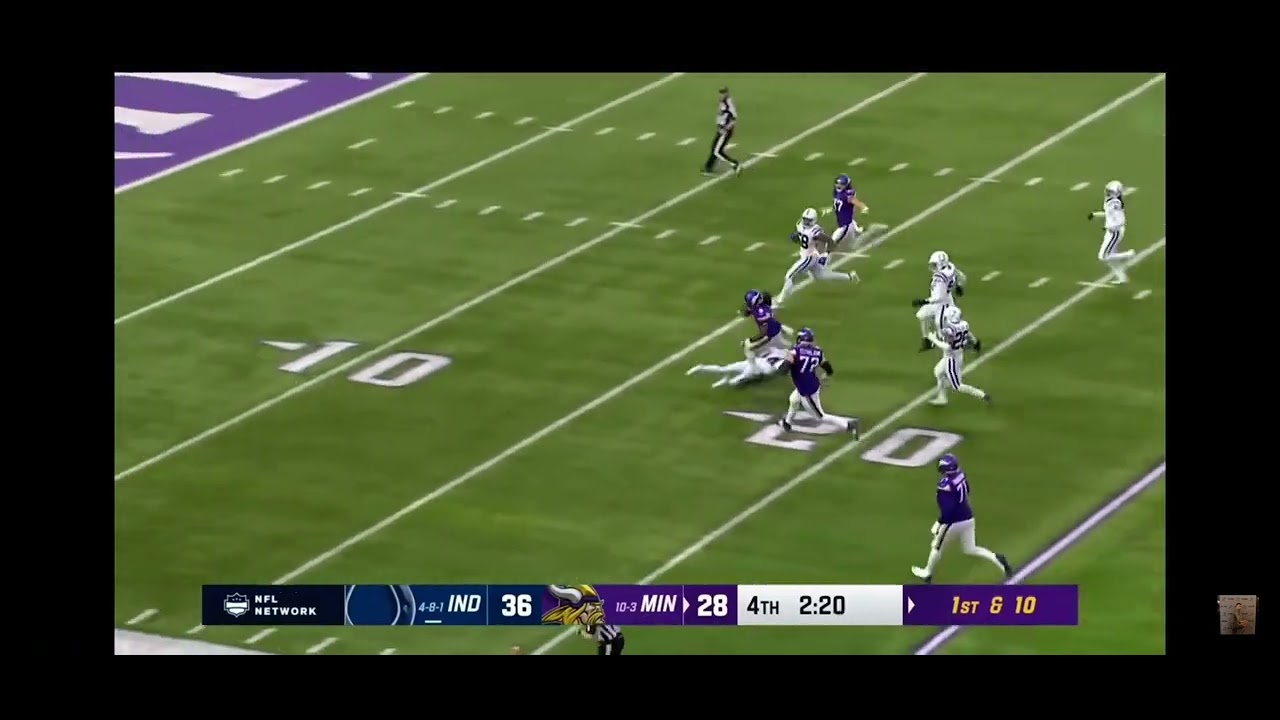 Dalvin Cook 64 yard rush touchdown Vikings vs Colts week 15 nfl 2022