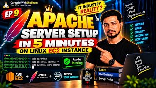 🚀 Apache Server Setup in Just 5 Minutes! 🔥 | AWS EC2 Linux