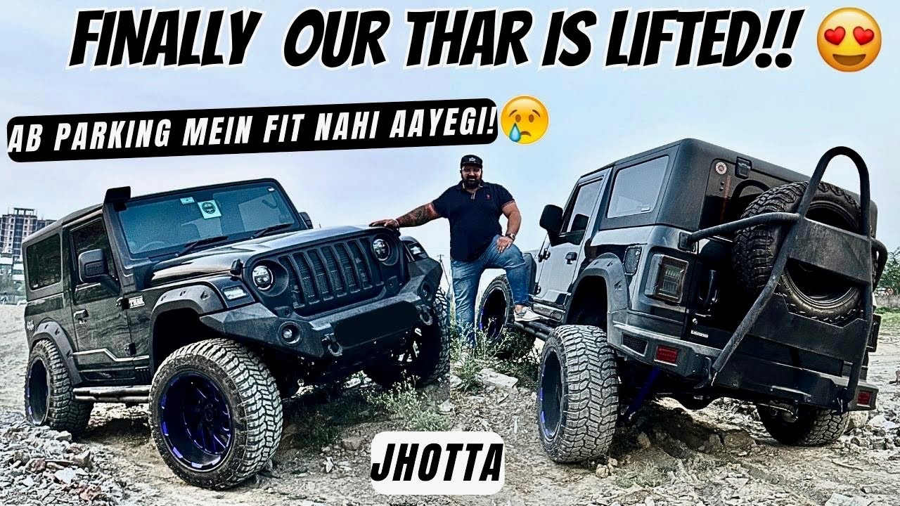 NEW SUSPENSION SETUP FOR MY THAR😍 2.5” LIFT KIT MMG YouTube