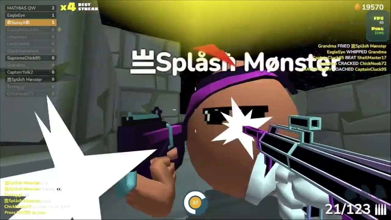 Chill FFA gameplay (Shell Shockers)