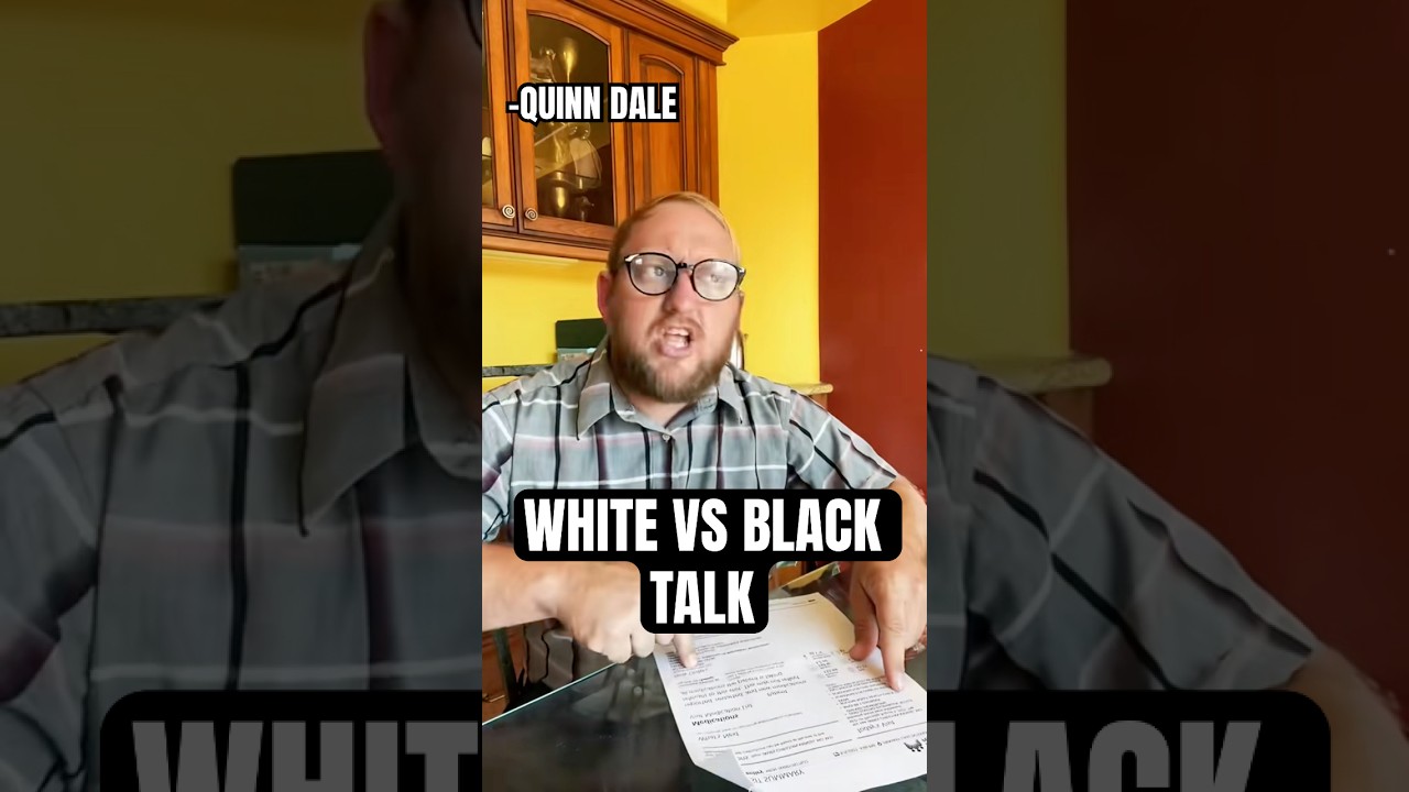 WHITE VS BLACK TALK @QuinnDale #quinndalecomedy #djhuntsofficial #comedysketch #funnyvideo #funny