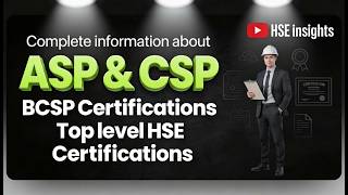 ASP and CSP | Top HSE Certifications