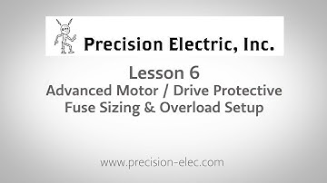 Lenze SMV Training Lesson 6: Advanced Drive Protective Fuse Sizing & Motor Overload Setup - VFDs
