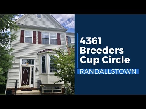 4361 Breeders Cup, Randallstown, MD home video tour