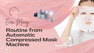 Homemade Face Mask Machine | Earn Money Routine from Automatic DIY Compressed Facial Mask Machine