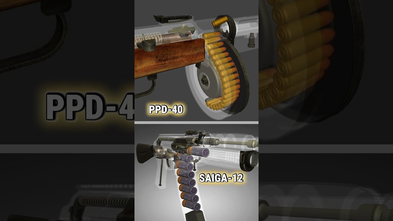 PPD-40 vs Saiga-12 - SMG Meets Combat Shotgun