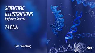 Beginner C4D Tutorial for Scientific Visualization | Modeling Guide | 24 DNA