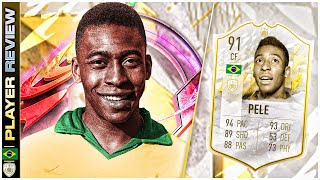91 Rated Icon Pele Player Review - Fifa 22 Ultimate Team