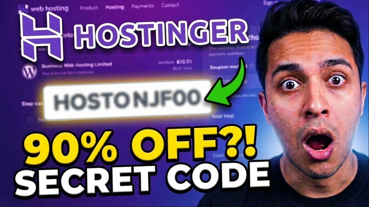 Hostinger Coupon Code 2026 🔥 90% OFF Huge Discount (Working NOW!!)