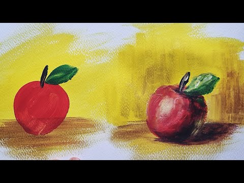 Видео: СВЕТОТЕНЬ |Как рисовать объем красками?