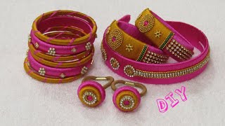 DIY | How to Make Silk thread Designer Bangles | Silk thread Bangles Making at Home