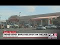 Nlvpd home depot employee shot in store police looking for 2 suspects