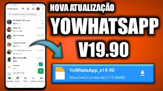 💠 SAIU NOVA ATUALIZAÇÃO YOWHATSAPP V19.90 SETEMBRO 2025