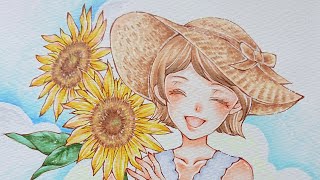 【コピックイラストメイキング】夏を先取り