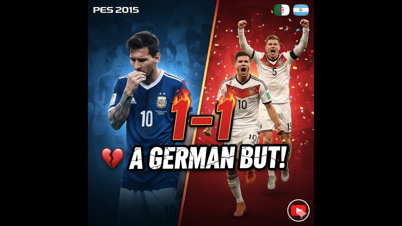 Can Messi Change History? Argentina vs Germany (PES 2015 Classic)