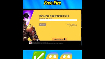 Rewards Redemption Website Free Fire | Reward Redemption site || #short