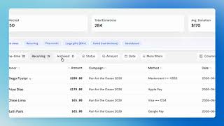 How to Filter, Search & Save Views in Donately: Find Any Donor or Donation Fast