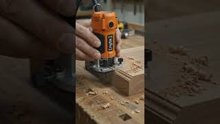 Human operating miniature route#chainsaw #woodworkingtips #finewoodwork #woodlovers #texaschainsaw