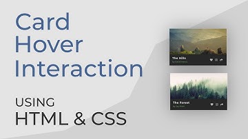 Card Hover Interaction | Responsive & Simple | HTML & CSS